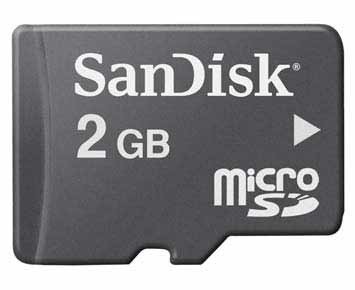 Cartao De Memoria - Scan Disk - 2 Gb